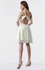 ColsBM Estelle Cream Modest A-line One Shoulder Criss-cross Straps Short Ruching Bridesmaid Dresses