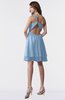 ColsBM Estelle Dusty Blue Modest A-line One Shoulder Criss-cross Straps Short Ruching Bridesmaid Dresses