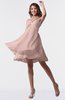 ColsBM Estelle Dusty Rose Modest A-line One Shoulder Criss-cross Straps Short Ruching Bridesmaid Dresses