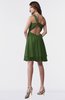 ColsBM Estelle Garden Green Modest A-line One Shoulder Criss-cross Straps Short Ruching Bridesmaid Dresses