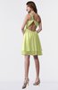 ColsBM Estelle Lime Sherbet Modest A-line One Shoulder Criss-cross Straps Short Ruching Bridesmaid Dresses