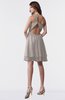 ColsBM Estelle Mushroom Modest A-line One Shoulder Criss-cross Straps Short Ruching Bridesmaid Dresses