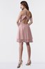 ColsBM Estelle Silver Pink Modest A-line One Shoulder Criss-cross Straps Short Ruching Bridesmaid Dresses