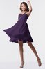ColsBM Estelle Violet Modest A-line One Shoulder Criss-cross Straps Short Ruching Bridesmaid Dresses