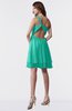 ColsBM Estelle Viridian Green Modest A-line One Shoulder Criss-cross Straps Short Ruching Bridesmaid Dresses