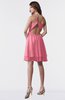 ColsBM Estelle Watermelon Modest A-line One Shoulder Criss-cross Straps Short Ruching Bridesmaid Dresses