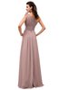 ColsBM Leilani Blush Pink Cinderella A-line Asymmetric Neckline Sleeveless Zipper Chiffon Bridesmaid Dresses