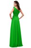 ColsBM Leilani Classic Green Cinderella A-line Asymmetric Neckline Sleeveless Zipper Chiffon Bridesmaid Dresses