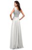 ColsBM Leilani Cloud White Cinderella A-line Asymmetric Neckline Sleeveless Zipper Chiffon Bridesmaid Dresses