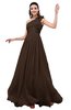 ColsBM Leilani Copper Cinderella A-line Asymmetric Neckline Sleeveless Zipper Chiffon Bridesmaid Dresses