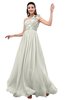 ColsBM Leilani Cream Cinderella A-line Asymmetric Neckline Sleeveless Zipper Chiffon Bridesmaid Dresses
