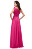 ColsBM Leilani Fandango Pink Cinderella A-line Asymmetric Neckline Sleeveless Zipper Chiffon Bridesmaid Dresses