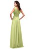 ColsBM Leilani Lime Sherbet Cinderella A-line Asymmetric Neckline Sleeveless Zipper Chiffon Bridesmaid Dresses