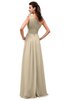 ColsBM Leilani Novelle Peach Cinderella A-line Asymmetric Neckline Sleeveless Zipper Chiffon Bridesmaid Dresses