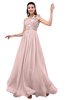 ColsBM Leilani Pastel Pink Cinderella A-line Asymmetric Neckline Sleeveless Zipper Chiffon Bridesmaid Dresses