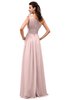 ColsBM Leilani Pastel Pink Cinderella A-line Asymmetric Neckline Sleeveless Zipper Chiffon Bridesmaid Dresses