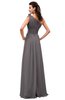 ColsBM Leilani Ridge Grey Cinderella A-line Asymmetric Neckline Sleeveless Zipper Chiffon Bridesmaid Dresses