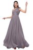 ColsBM Leilani Sea Fog Cinderella A-line Asymmetric Neckline Sleeveless Zipper Chiffon Bridesmaid Dresses