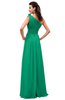 ColsBM Leilani Sea Green Cinderella A-line Asymmetric Neckline Sleeveless Zipper Chiffon Bridesmaid Dresses