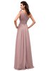 ColsBM Leilani Silver Pink Cinderella A-line Asymmetric Neckline Sleeveless Zipper Chiffon Bridesmaid Dresses