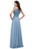 ColsBM Leilani Sky Blue Cinderella A-line Asymmetric Neckline Sleeveless Zipper Chiffon Bridesmaid Dresses