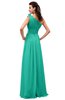 ColsBM Leilani Viridian Green Cinderella A-line Asymmetric Neckline Sleeveless Zipper Chiffon Bridesmaid Dresses