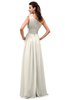 ColsBM Leilani Whisper White Cinderella A-line Asymmetric Neckline Sleeveless Zipper Chiffon Bridesmaid Dresses