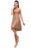 ColsBM Amber Almost Apricot Cute A-line One Shoulder Sleeveless Chiffon Bridesmaid Dresses