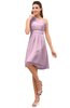 ColsBM Amber Baby Pink Cute A-line One Shoulder Sleeveless Chiffon Bridesmaid Dresses