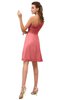 ColsBM Amber Coral Cute A-line One Shoulder Sleeveless Chiffon Bridesmaid Dresses