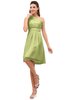 ColsBM Amber Lime Green Cute A-line One Shoulder Sleeveless Chiffon Bridesmaid Dresses