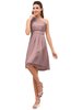 ColsBM Amber Silver Pink Cute A-line One Shoulder Sleeveless Chiffon Bridesmaid Dresses