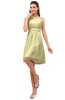 ColsBM Amber Soft Yellow Cute A-line One Shoulder Sleeveless Chiffon Bridesmaid Dresses