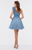 ColsBM Itzel Celestial Blue Elegant A-line Sleeveless Zip up Short Flower Bridesmaid Dresses