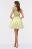 ColsBM Itzel Daffodil Elegant A-line Sleeveless Zip up Short Flower Bridesmaid Dresses