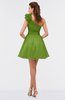 ColsBM Itzel Greenery Elegant A-line Sleeveless Zip up Short Flower Bridesmaid Dresses