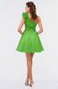 ColsBM Itzel Jasmine Green Elegant A-line Sleeveless Zip up Short Flower Bridesmaid Dresses
