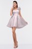 ColsBM Itzel Rosewater Pink Elegant A-line Sleeveless Zip up Short Flower Bridesmaid Dresses