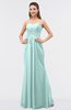 ColsBM Roselyn Blue Glass Cute A-line Sweetheart Chiffon Floor Length Ruching Bridesmaid Dresses