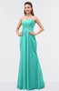 ColsBM Roselyn Blue Turquoise Cute A-line Sweetheart Chiffon Floor Length Ruching Bridesmaid Dresses