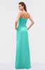 ColsBM Roselyn Blue Turquoise Cute A-line Sweetheart Chiffon Floor Length Ruching Bridesmaid Dresses