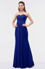ColsBM Roselyn Electric Blue Cute A-line Sweetheart Chiffon Floor Length Ruching Bridesmaid Dresses