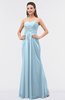 ColsBM Roselyn Ice Blue Cute A-line Sweetheart Chiffon Floor Length Ruching Bridesmaid Dresses