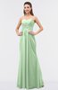 ColsBM Roselyn Light Green Cute A-line Sweetheart Chiffon Floor Length Ruching Bridesmaid Dresses