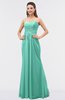 ColsBM Roselyn Mint Green Cute A-line Sweetheart Chiffon Floor Length Ruching Bridesmaid Dresses