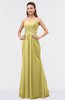 ColsBM Roselyn Misted Yellow Cute A-line Sweetheart Chiffon Floor Length Ruching Bridesmaid Dresses