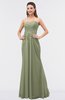 ColsBM Roselyn Moss Green Cute A-line Sweetheart Chiffon Floor Length Ruching Bridesmaid Dresses