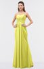 ColsBM Roselyn Pale Yellow Cute A-line Sweetheart Chiffon Floor Length Ruching Bridesmaid Dresses