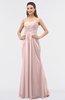 ColsBM Roselyn Pastel Pink Cute A-line Sweetheart Chiffon Floor Length Ruching Bridesmaid Dresses