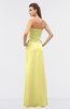 ColsBM Roselyn Pastel Yellow Cute A-line Sweetheart Chiffon Floor Length Ruching Bridesmaid Dresses